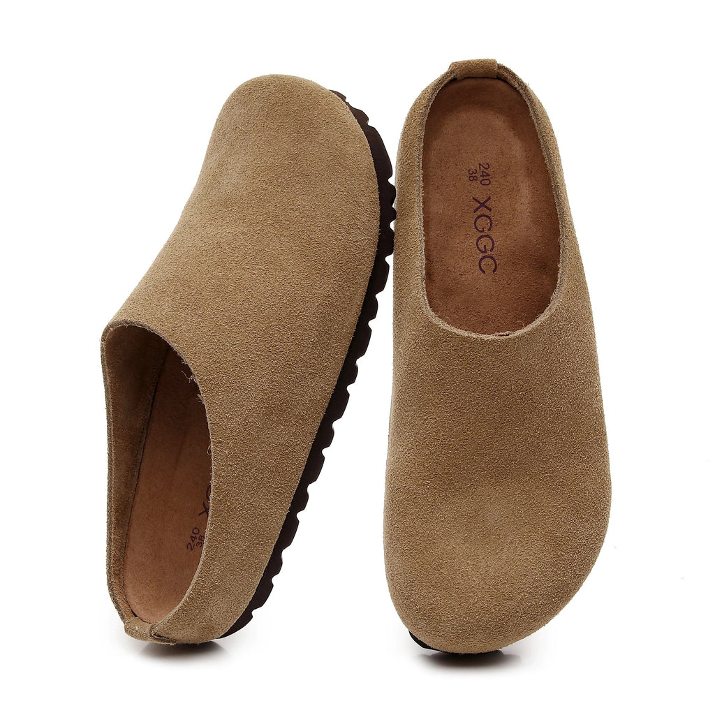 The Everyday Suede Cork-Sole Mules
