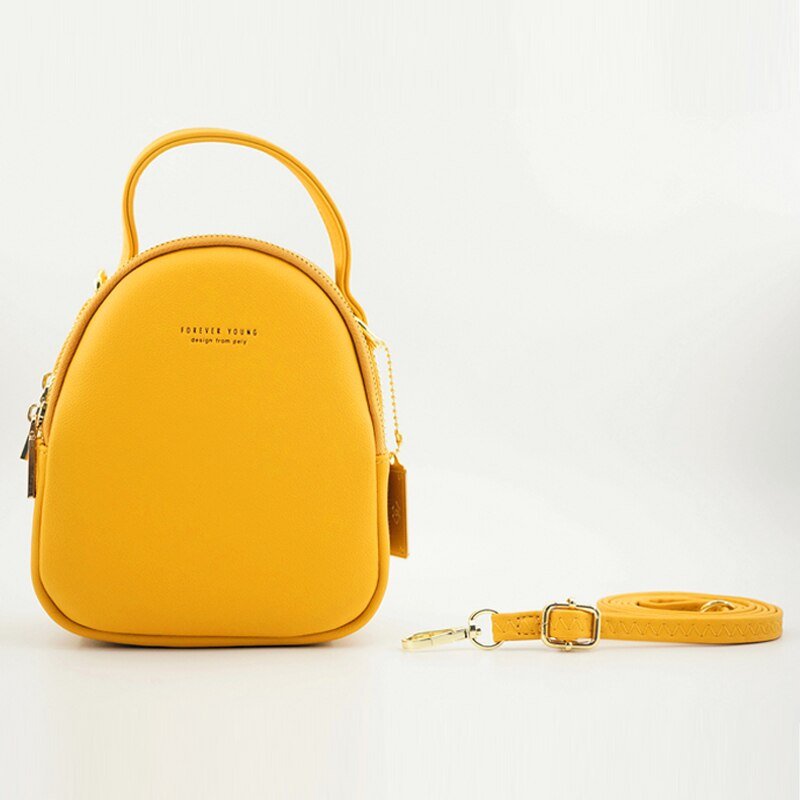PU Leather Backpack with Mini Detail