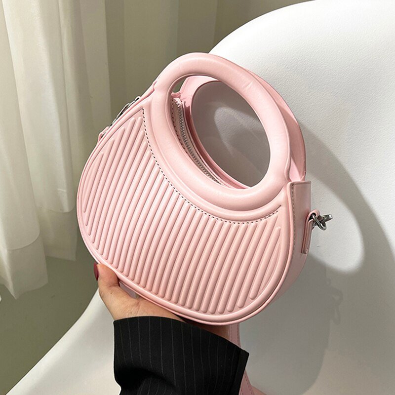 Refined Crossbody Bag in PU Leather