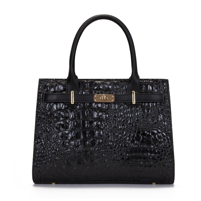 PU Leather Phone Bag with Croc-Effect Detail
