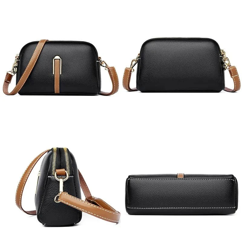 Contemporary Genuine Leather Shoulder Bag