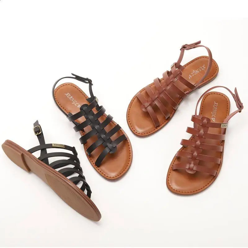 Statement Leather Gladiator Sandals