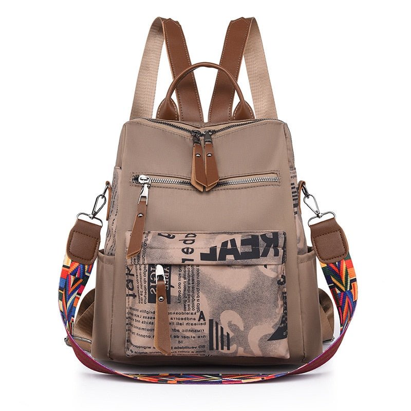 Oxford Cloth Backpack with Smart Detail
