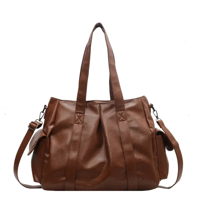Essential Roomy Leather Shoulder Bag
