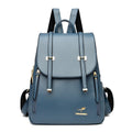 Synthetic Leather Backpack with Timeless Detail