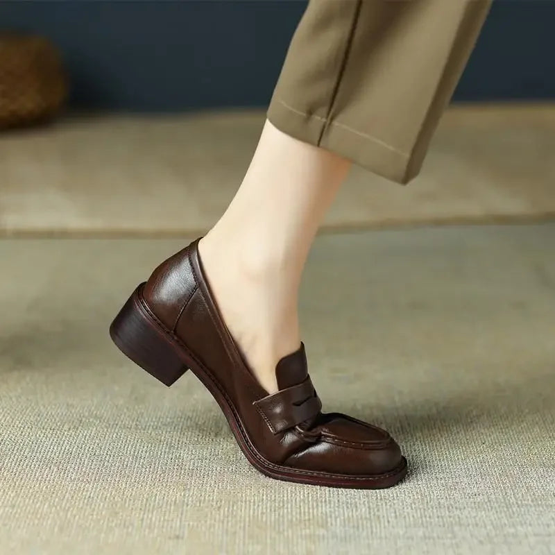 Effortless Soft Heeled Loafers