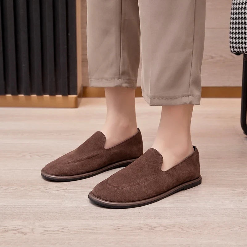 The Everyday Xandra Flat Suede Loafers