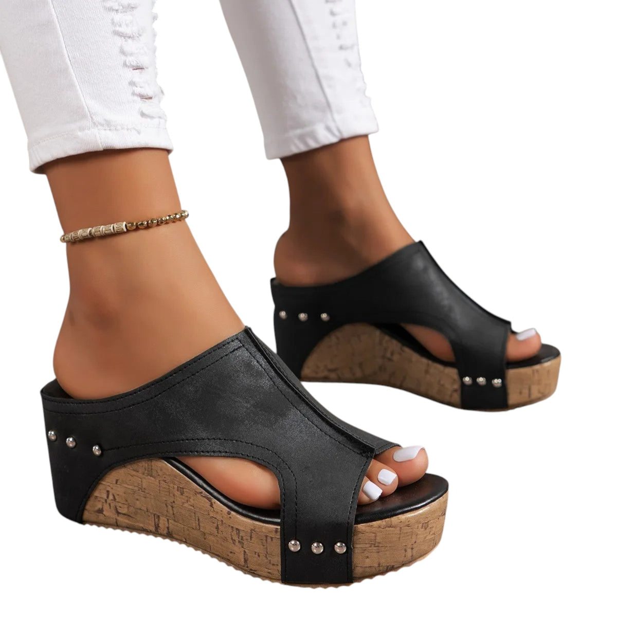 The Everyday Cork Wedge Sandals