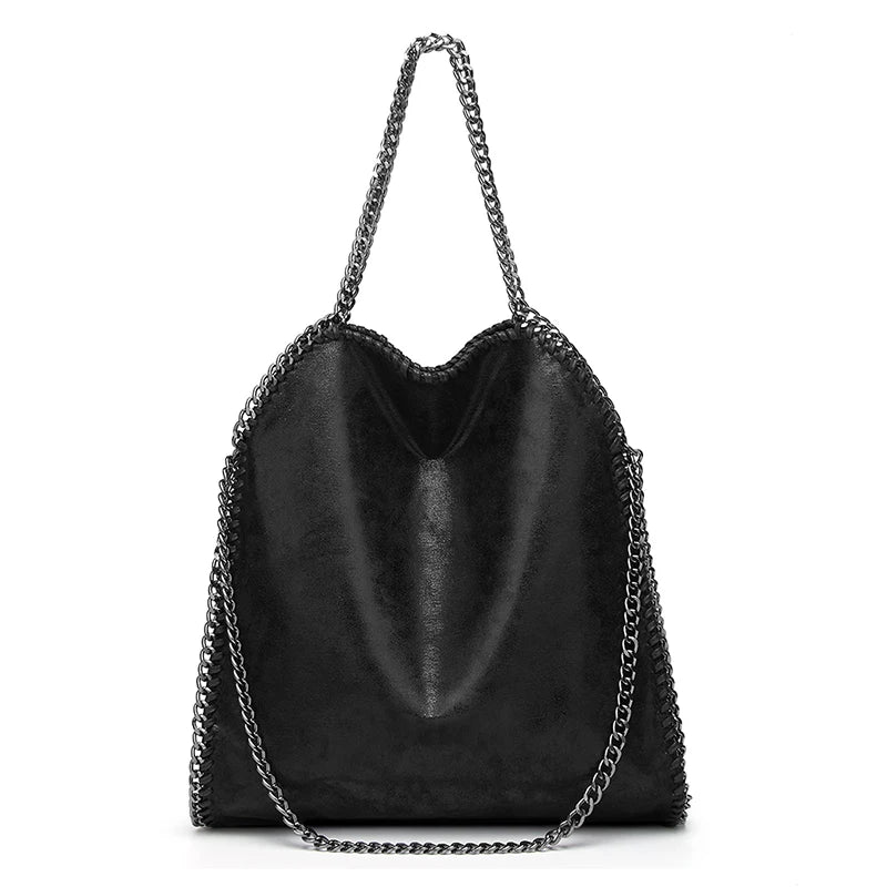 Modern Yolanda Leather Crossbody with Chain Strap