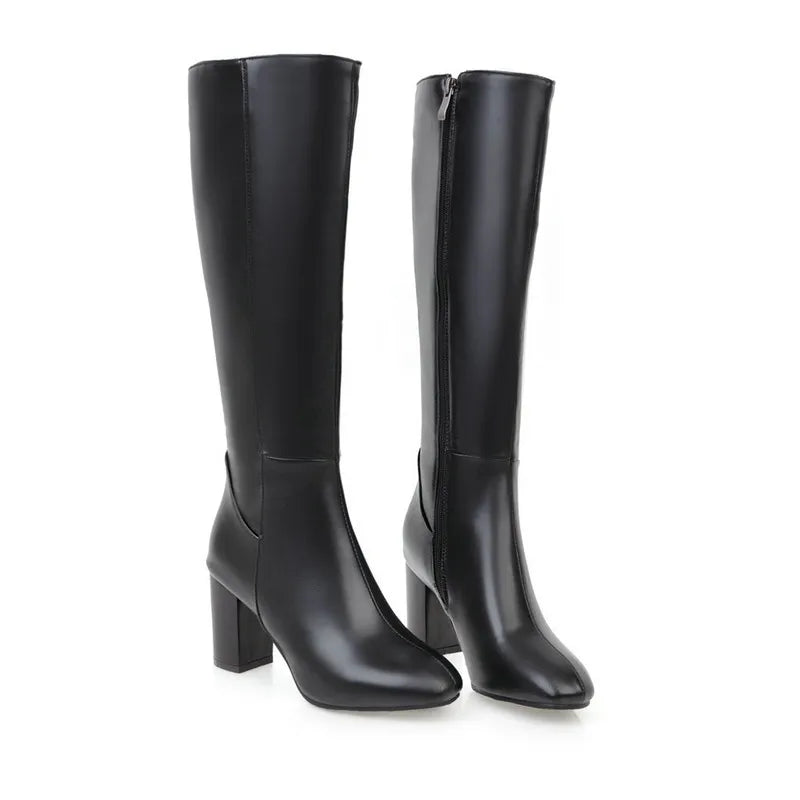 Bold Tall Boots with High Heel