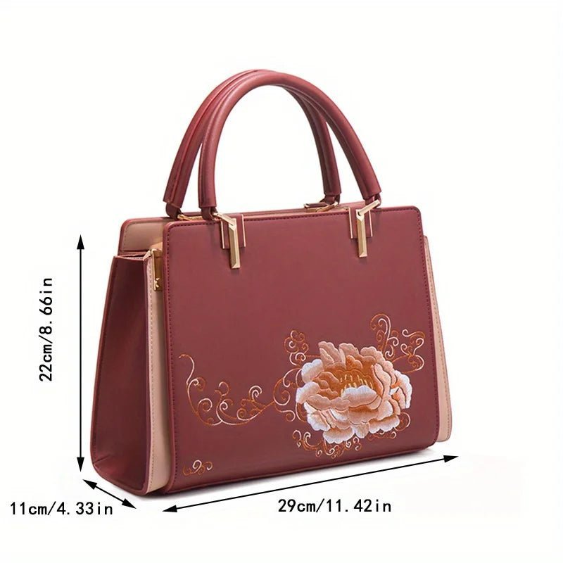 Embroidered Shoulder Bag