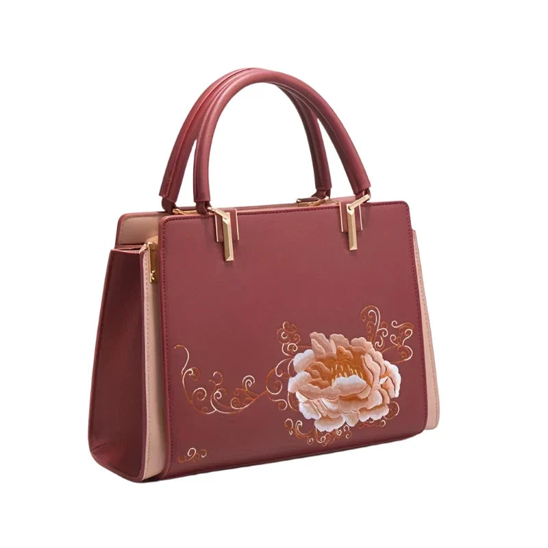 Embroidered Shoulder Bag
