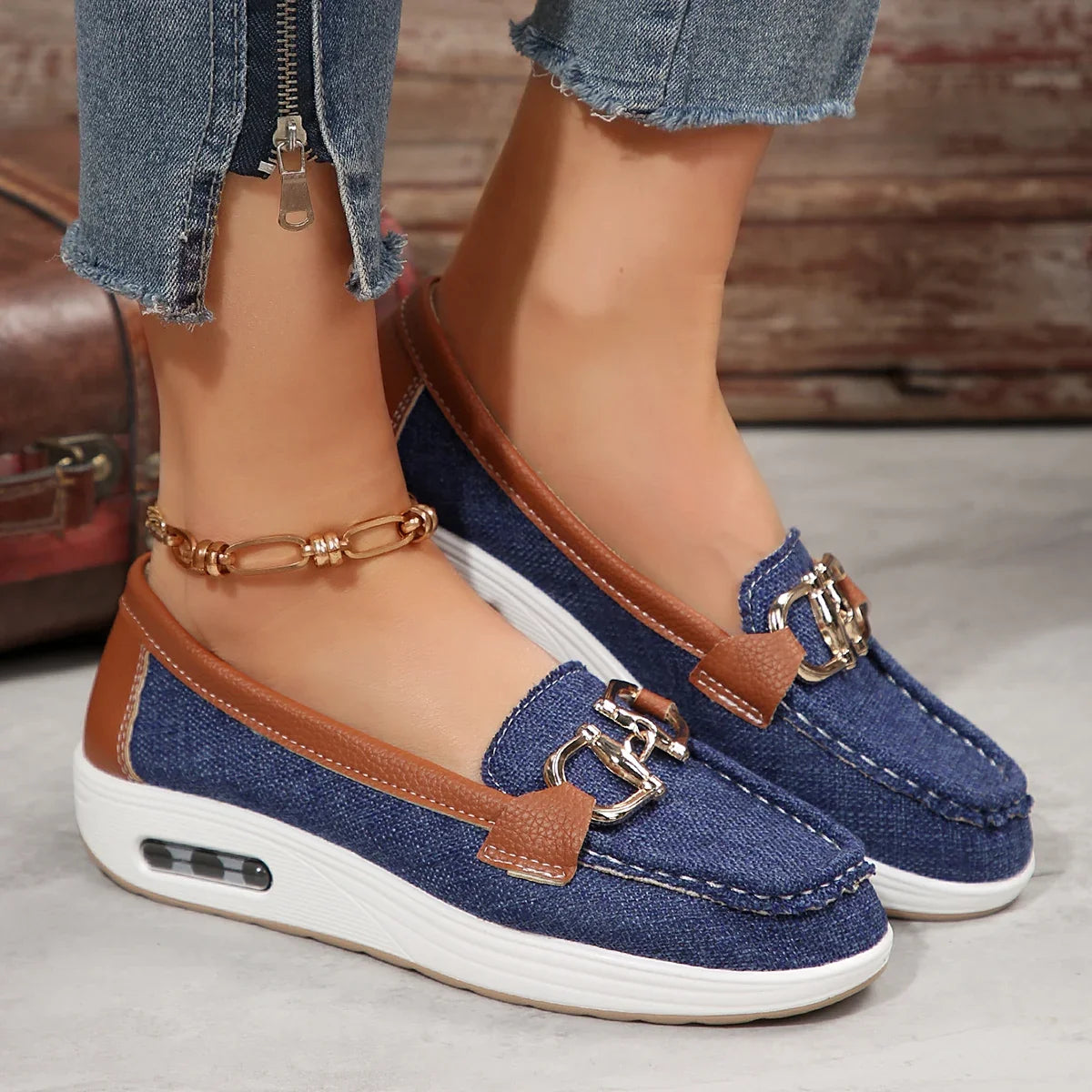 All-Day Air-Sole Wedge Loafers