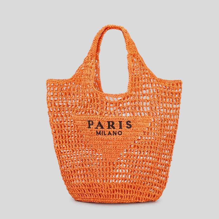Streamlined Tote Bag in Straw
