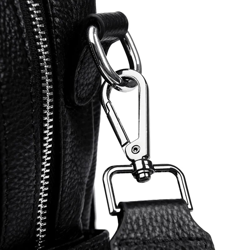 Versatile Genuine Leather Backpack