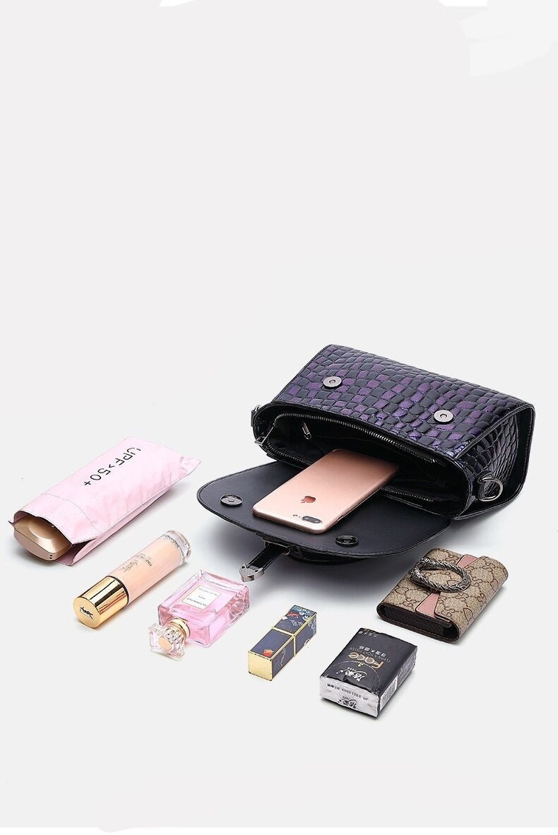 Genuine Leather Crossbody Bag with Urban Detail