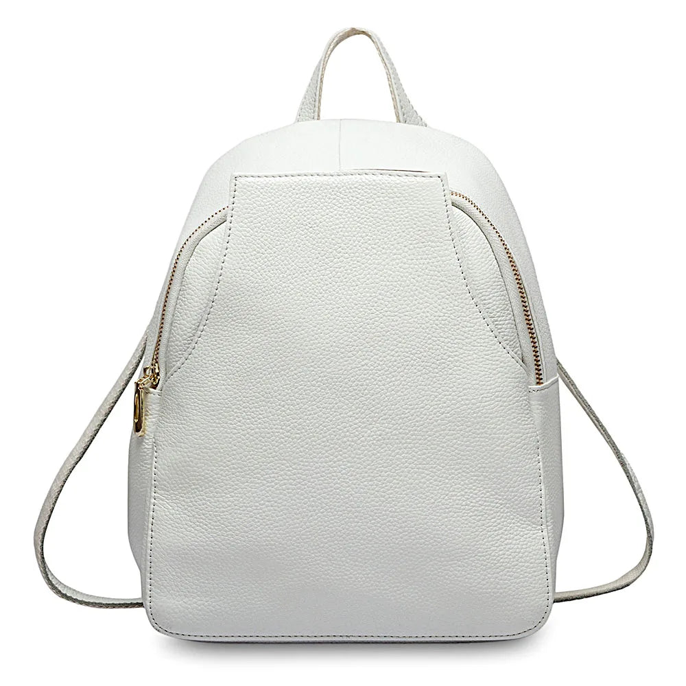 Anti-Theft Backpack in Genuine Leather