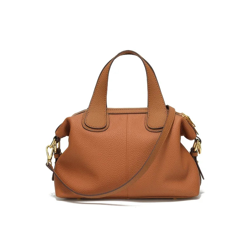 Understated Small Leather Shoulder Bag