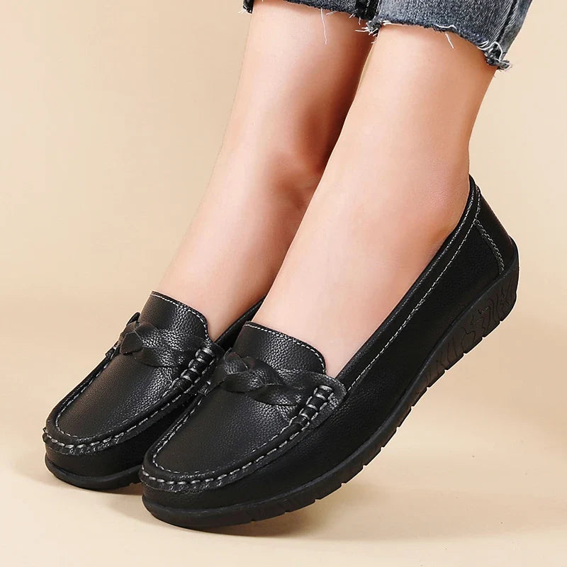 Understated Soft Leather Loafers