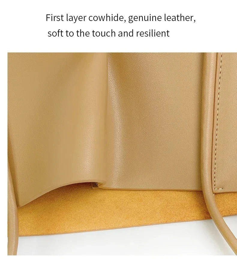 Mini Genuine Leather Tote Bag