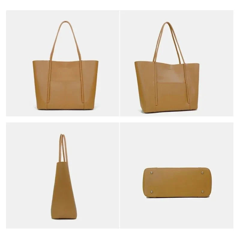 Mini Genuine Leather Tote Bag