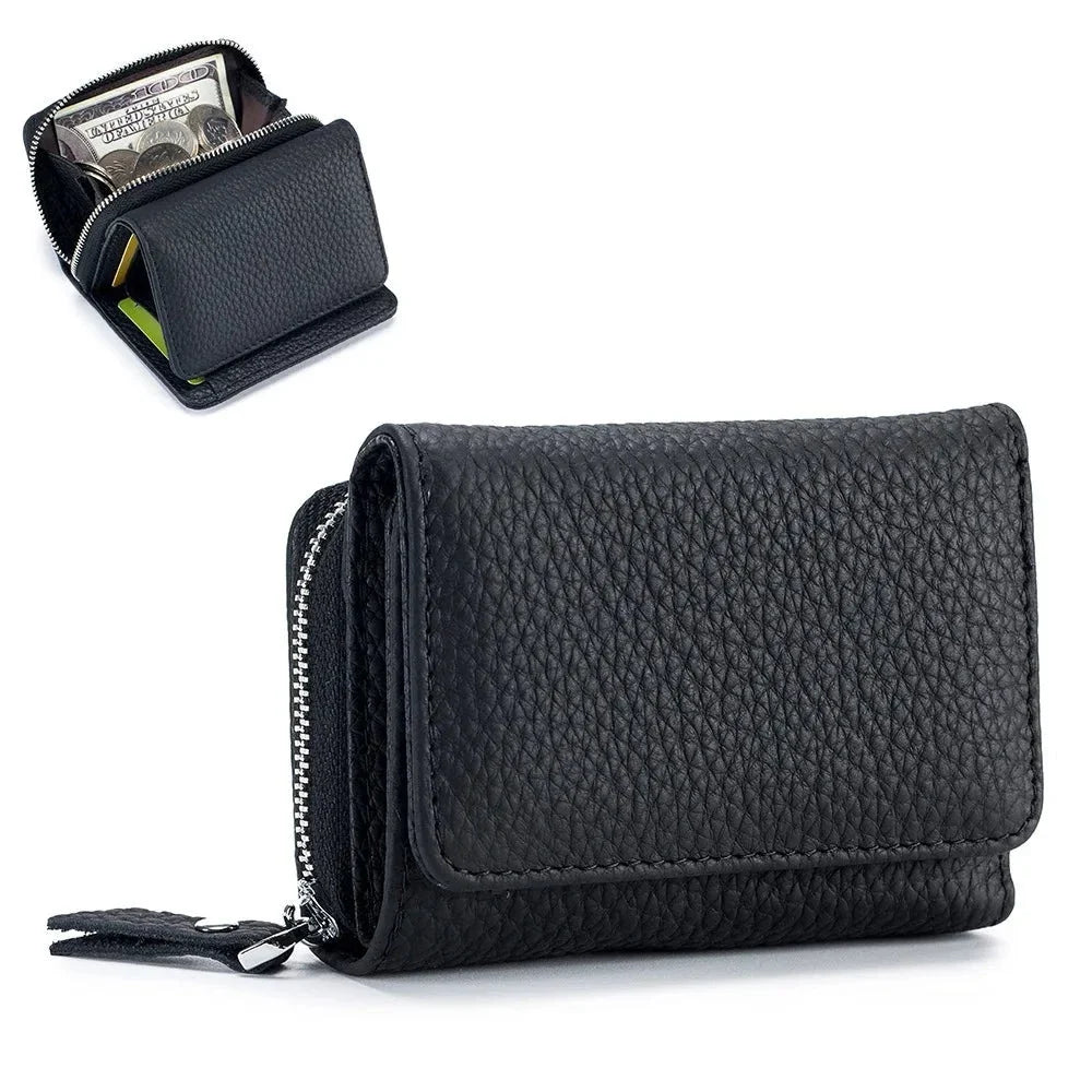 Genuine Leather Wallet with Practical Detail