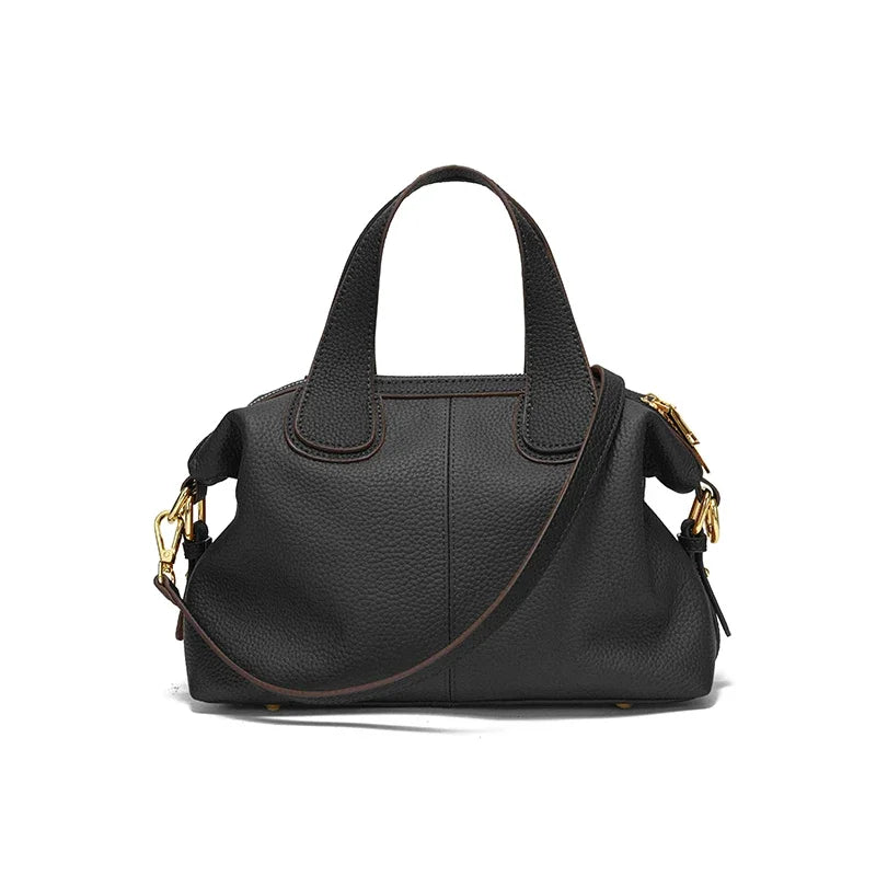 Understated Small Leather Shoulder Bag