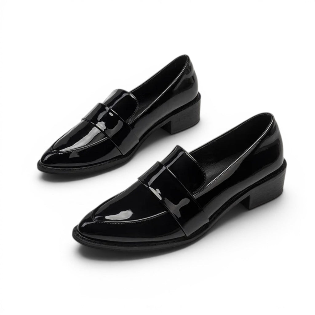 Classic Roswitha British-Inspired Patent Loafers
