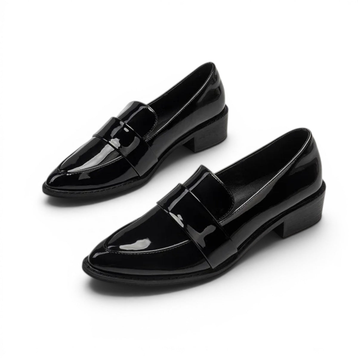 Classic Roswitha British-Inspired Patent Loafers