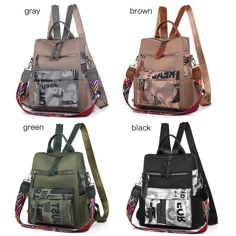 Oxford Cloth Backpack with Smart Detail