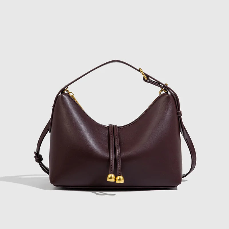 Effortless Sylvana Smooth Leather Hobo