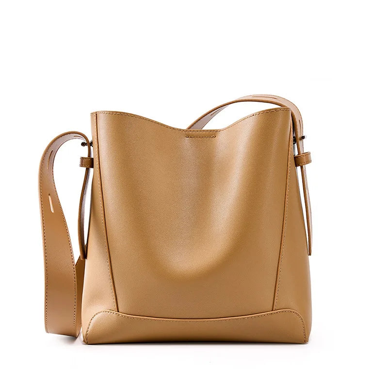 Refined Smooth Leather Crossbody Bag