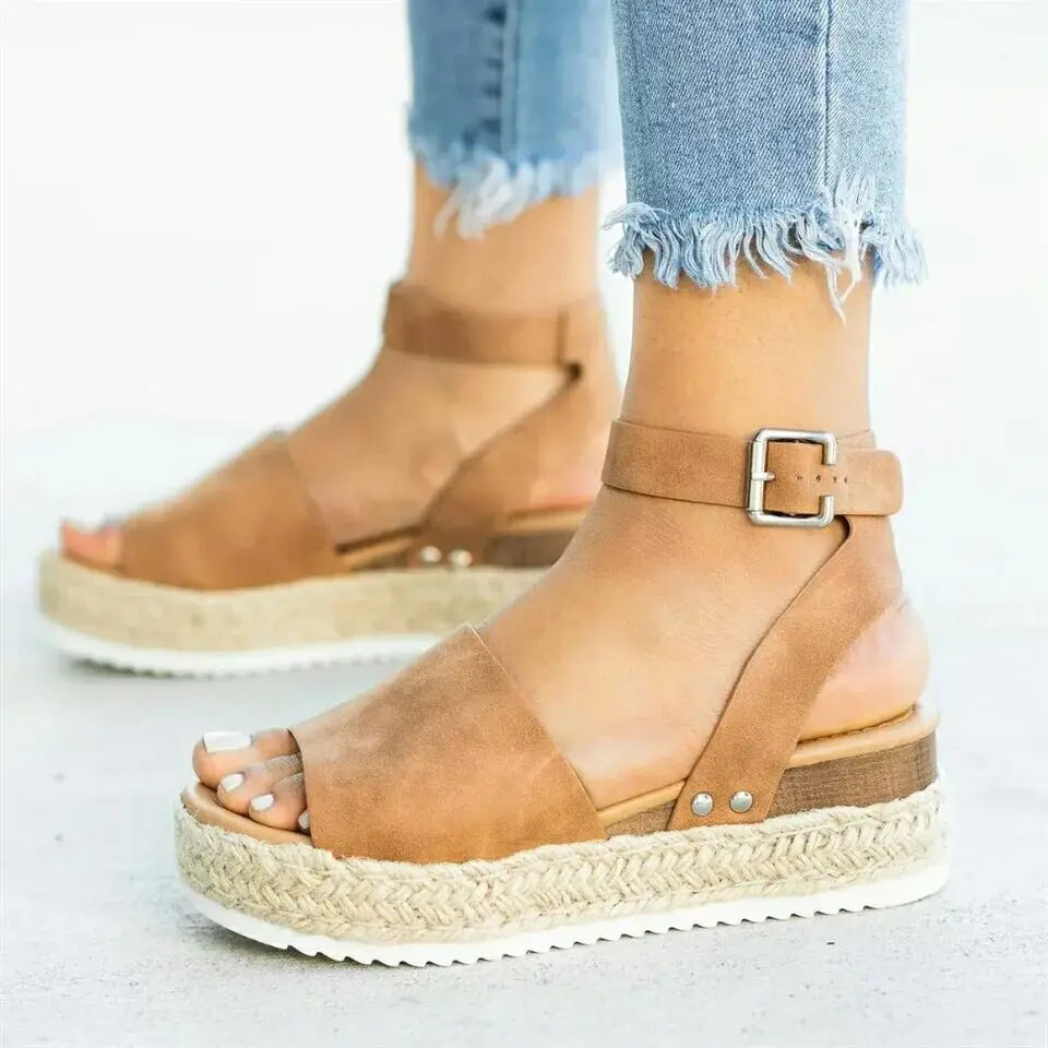 Getaway Suede Rope-Platform Wedges
