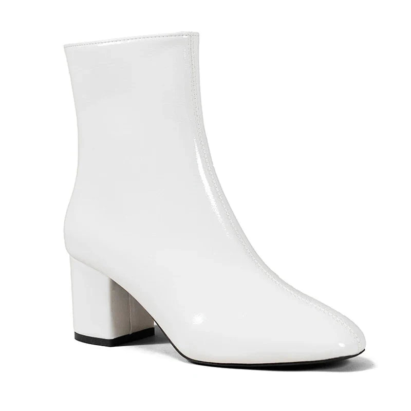 Statement Celestia Glossy Leather Booties