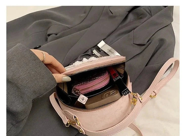 Embroidered Floral PU Leather Crossbody Bag