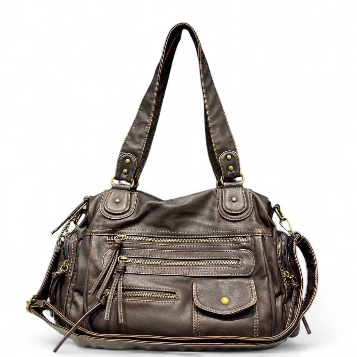 Timeless Xiomara Multi-Pocket Leather Bag