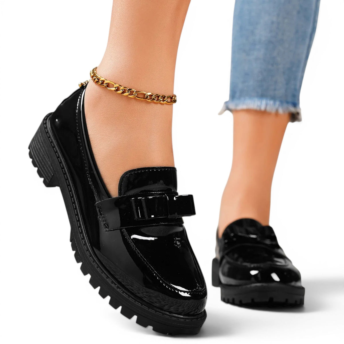 Modern Fenwick Sleek Patent Loafers