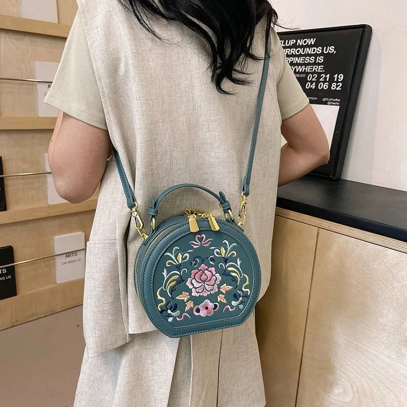 Embroidered Velvet Evening Clutch