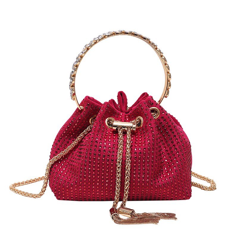 Synthetic Leather Crossbody Bag with Round Detail