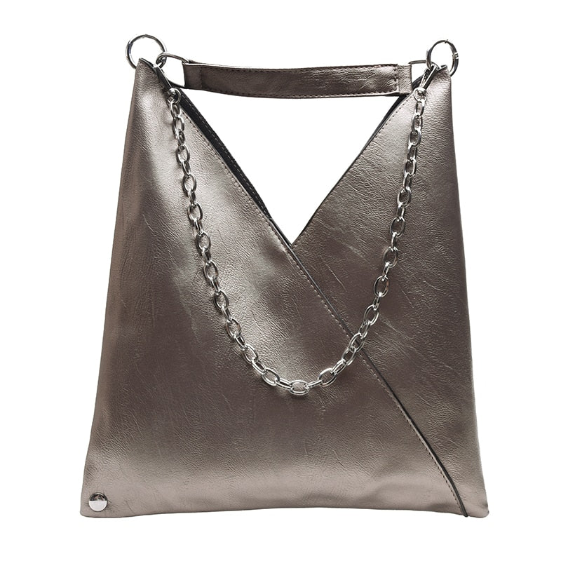 Compact Leather Tote Bag