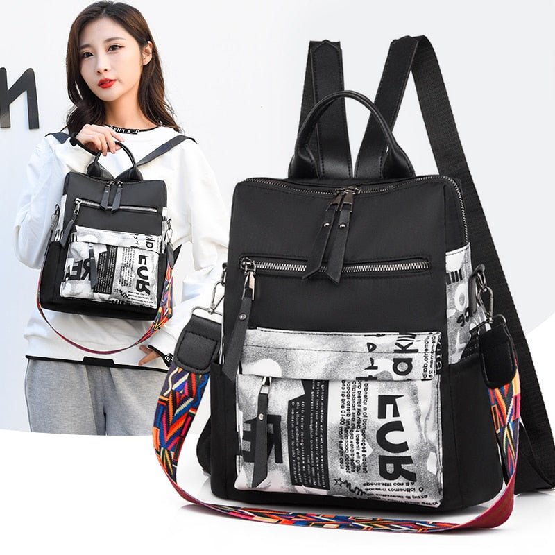 Oxford Cloth Backpack with Smart Detail