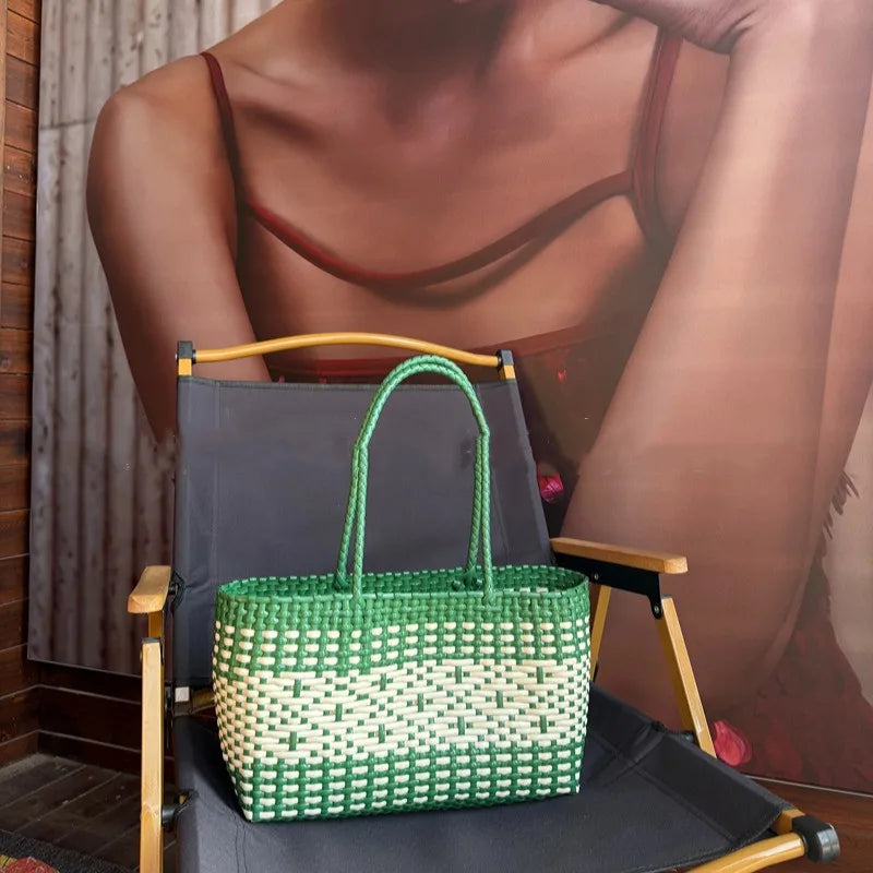 Bold Woven Beach Bag