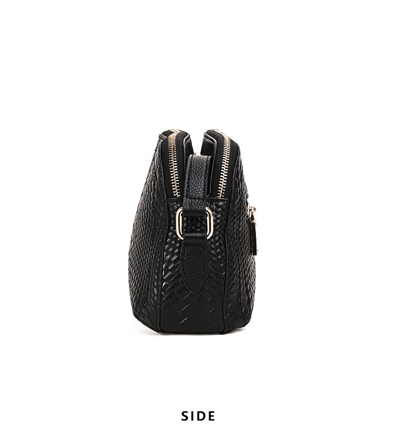 Contemporary Crossbody Bag in Genuine Leather