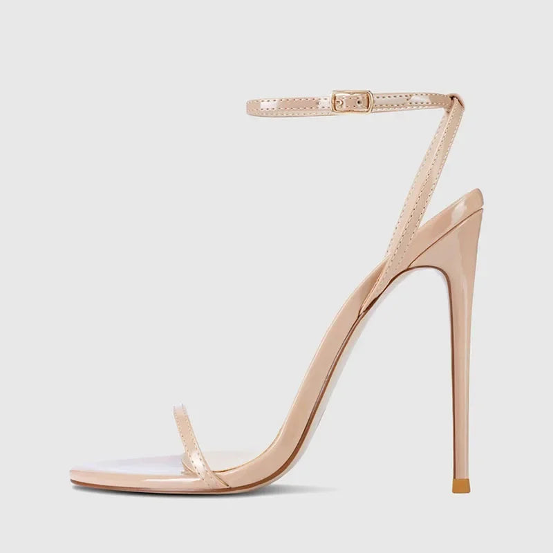 Statement High Stiletto Ankle-Strap Sandals