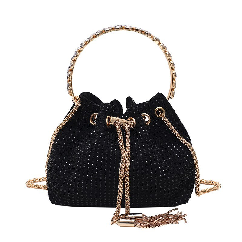 Synthetic Leather Crossbody Bag with Round Detail