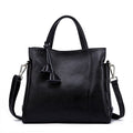 Genuine Leather Messenger Bag with Weekend Detail