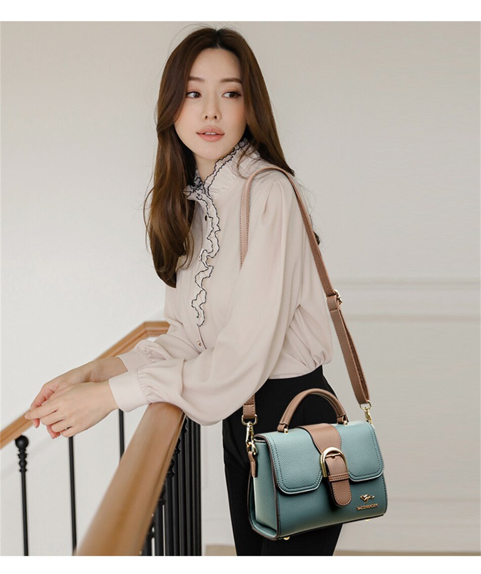 Sculpted Leather Phone Bag