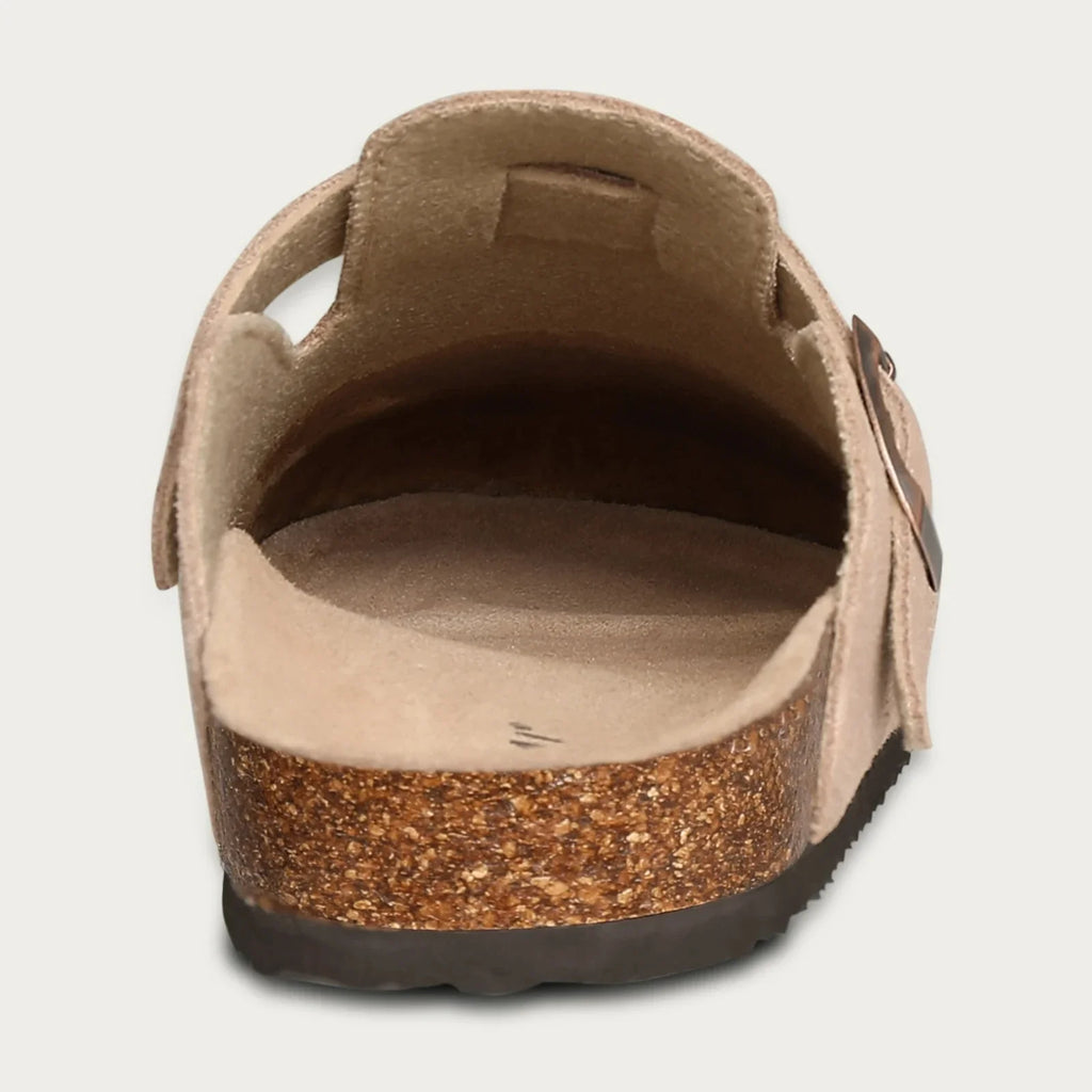 Essential Persephone Buckle-Strap Suede Mules