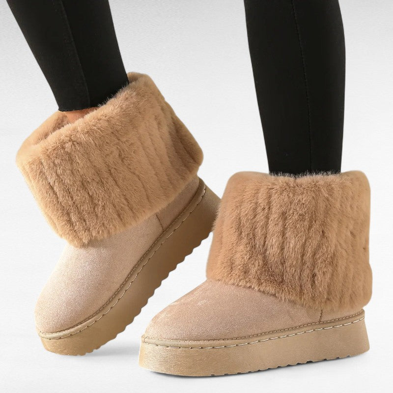 Weekend Shearling-Trimmed Winter Boots