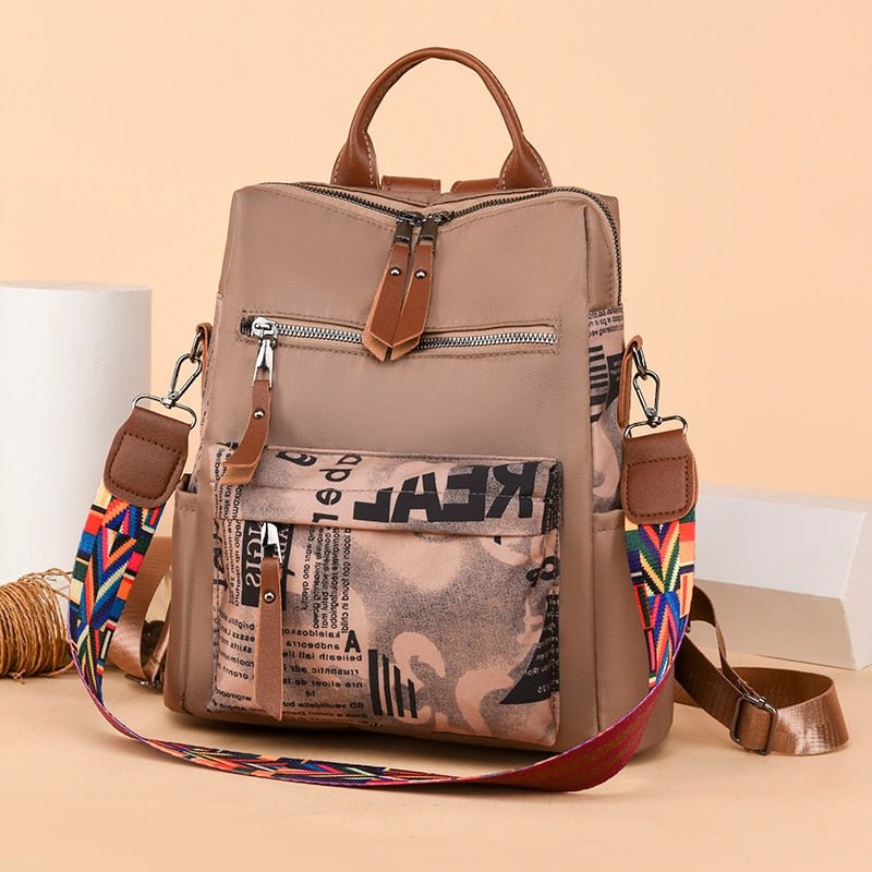 Oxford Cloth Backpack with Smart Detail